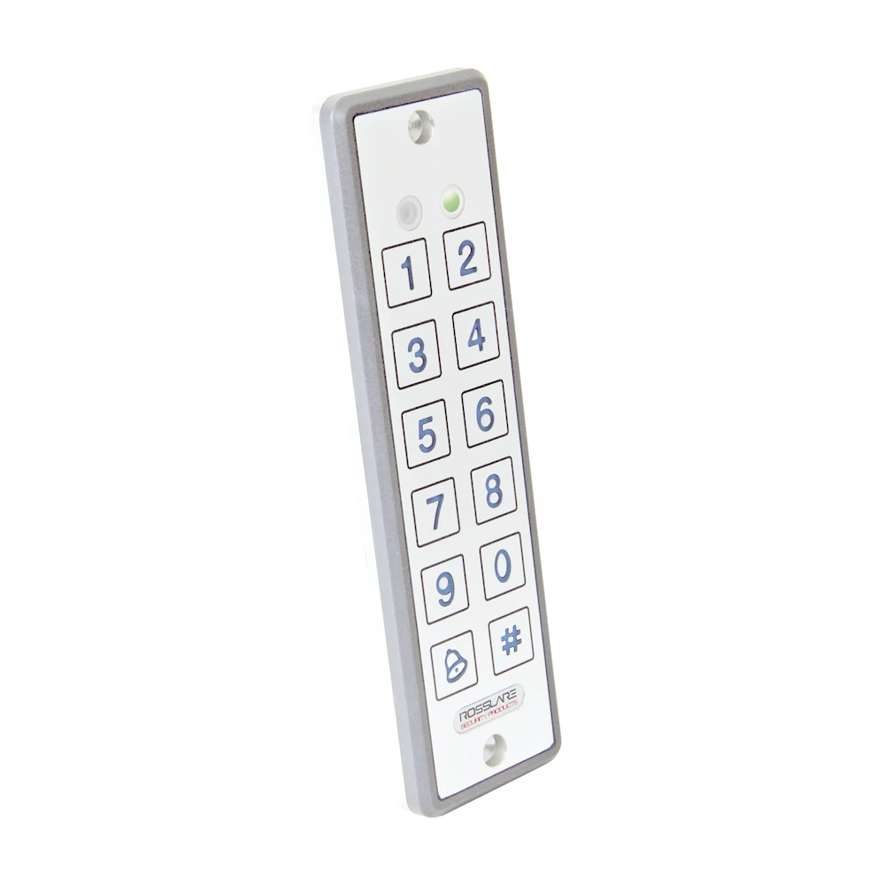 LECTOR ULTRA DELGADO DE PROXIMIDAD CON TECLADO, CAPACIDAD DE LECTURA DE TARJETAS ROSSLARE Y HID, 125 KHZ-Controles de Acceso-ROSSLARE SECURITY PRODUCTS-Bsai Seguridad & Controles