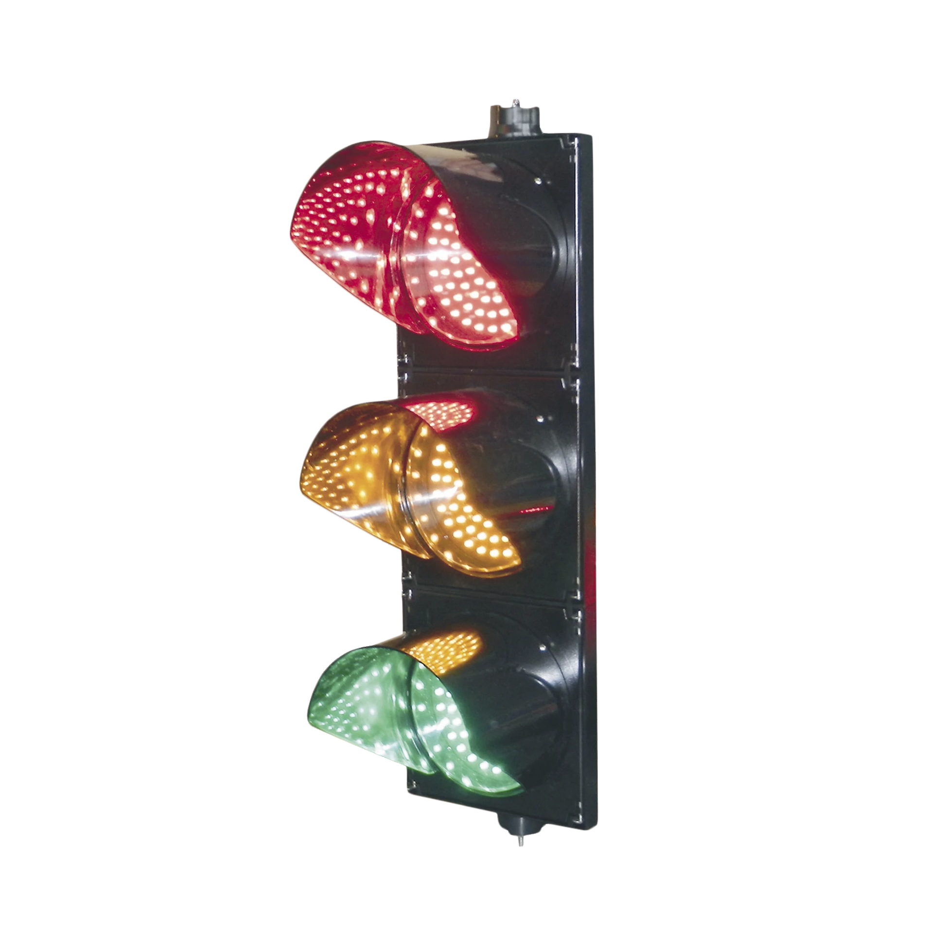 SEMÁFORO PARA APLICACIÓN VIAL DE 300 MM DE DIAMETRO COLOR ROJO, AMARILLO Y VERDE/ LED-Acceso Vehicular-ACCESSPRO-Bsai Seguridad & Controles