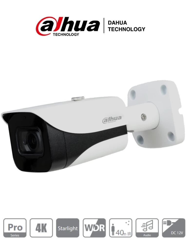 DAHUA HFW2802EA36- CAMARA BULLET HDCVI 8 MP STARLIGHT/ 0.005 LUX COLOR/ WDR REAL/ LENTE 3.6MM-Bullet-DAHUA-Bsai Seguridad & Controles