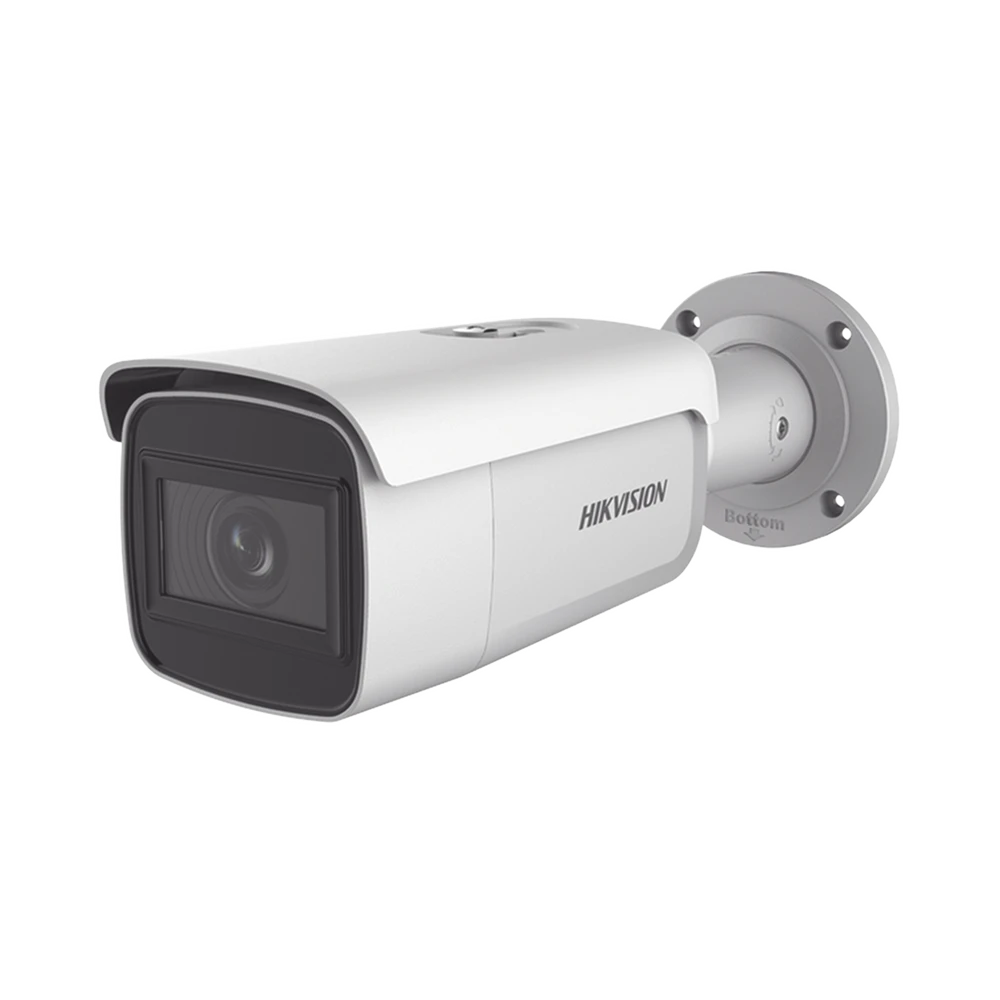 BALA IP 2 MEGAPIXEL / 50 MTS IR EXIR / EXTERIOR IP67 / WDR / POE+ / ENTRADAS DE ALARMA Y AUDIO / LENTE MOT. 2.8 A 12 MM-Cámaras IP-HIKVISION-Bsai Seguridad & Controles