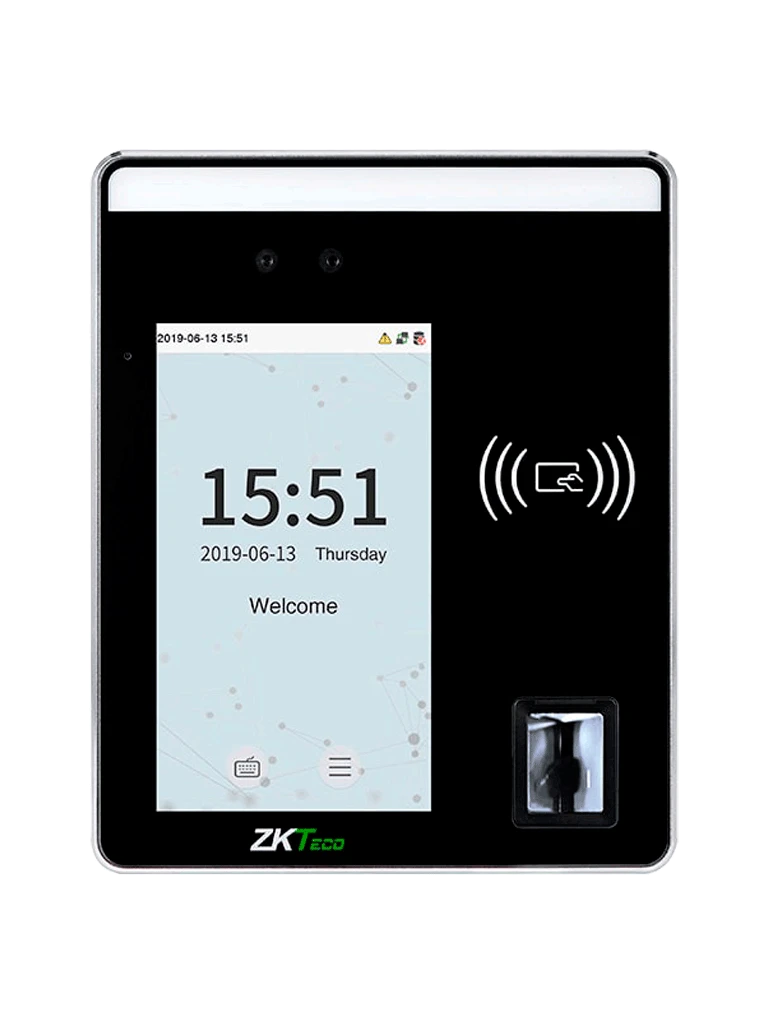 ZKTECO SPEEDFACEH5 LINUX - CONTROL DE ACCESO Y ASISTENCIA MULTI-BIOMÉTRICO / 6000 ROSTROS / 10000 HUELLAS Y TARJETAS / PANTALLA TOUCH DE 5" / 20000 REGISTROS / CONEXIÓN TCP/IP / LICENCIA BIO ACCESS MTD GRATIS-Facial-ZKTECO-Bsai Seguridad & Controles