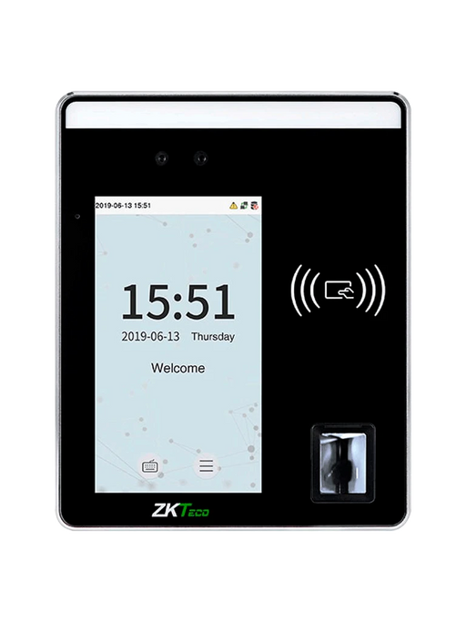 ZKTECO SPEEDFACEH5 LINUX - CONTROL DE ACCESO Y ASISTENCIA MULTI-BIOMÉTRICO / 6000 ROSTROS / 10000 HUELLAS Y TARJETAS / PANTALLA TOUCH DE 5" / 20000 REGISTROS / CONEXIÓN TCP/IP / LICENCIA BIO ACCESS MTD GRATIS-Facial-ZKTECO-ZKT0650025-Bsai Seguridad & Controles