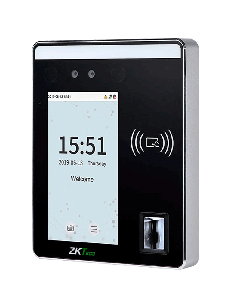 ZKTECO SPEEDFACEH5 LINUX - CONTROL DE ACCESO Y ASISTENCIA MULTI-BIOMÉTRICO / 6000 ROSTROS / 10000 HUELLAS Y TARJETAS / PANTALLA TOUCH DE 5" / 20000 REGISTROS / CONEXIÓN TCP/IP / LICENCIA BIO ACCESS MTD GRATIS-Facial-ZKTECO-Bsai Seguridad & Controles