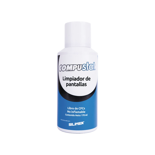 LIMPIADOR DE PANTALLAS EN AEROSOL Y PROTECTOR ANTI-ESTÁTICO REPELENTE DE POLVO, 170 ML-Controles de Acceso-SILIMEX-COMPUSTAT-Bsai Seguridad & Controles