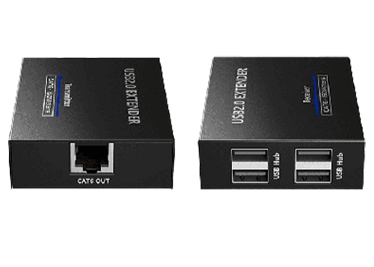 SAXXON LKV100USB - EXTENSOR USB/ 1 PUERTO USB DE ENTRADA/ PERMITE EXTENDER HASTA 4 PUERTOS USB DE SALIDA/ HASTA 150M CON CABLE CAT6COM PATIBLE CON WINDOWS & MAC & LINUX-Extensores 4k / HD-SAXXON-Bsai Seguridad & Controles