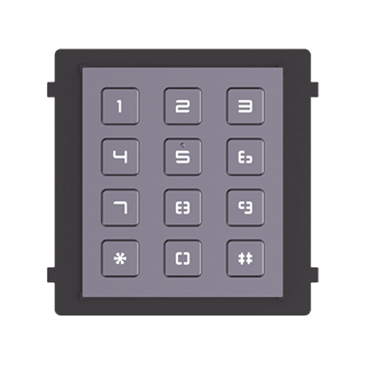 MÓDULO DE TECLADO PARA FRENTE DE CALLE MODULAR / DESBLOQUEO DE PUERTA MEDIANTE CÓDIGO / LLAMADA A MONITOR.-Videoporteros e Interfonos-HIKVISION-DS-KD-KP-Bsai Seguridad & Controles