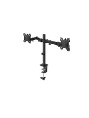 TCE LMG15NB - SOPORTE DE ESCRITORIO PARA 2 MONITORES DE 13 A 27" , CARGA MÁXIMA 9KG POR BRAZO , VESA 75X75MM / 100X100MM , AJUSTE INCLINACIÓN Y ROTACIÓN-Soportes y Bases-OEM-Bsai Seguridad & Controles