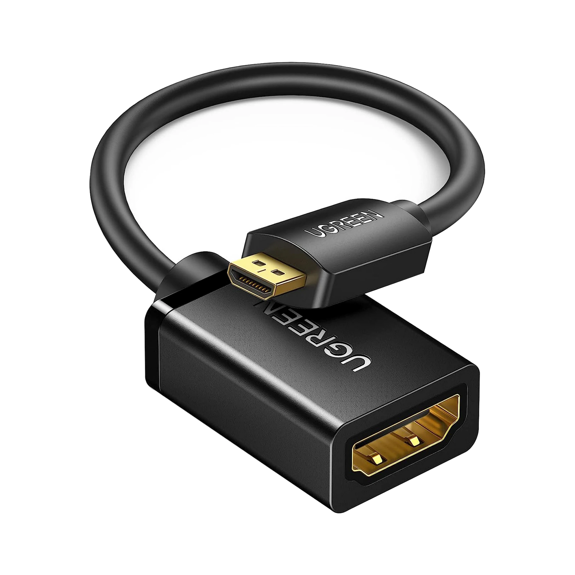 ADAPTADOR MICRO HDMI A HDMI (HDMI TIPO D) / 18GBPS / 4K@60HZ / HDR / TECNOLOGÍA 3D / ARC / CARCASA PC+ABS / HDCP/ LONGITUD DE 22 CM-Cables y Conectores-UGREEN-Bsai Seguridad & Controles