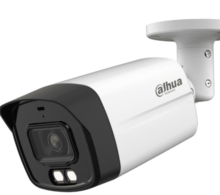 DAHUA HAC-HFW1200TLMN-IL-A - CÁMARA BULLET DE 2 MEGAPÍXELES/ ILUMINACIÓN DUAL INTELIGENTE + FULL COLOR/ LENTE DE 2.8 MM/ 102 GRADOS DE APERTURA/ 40 METROS DE IR Y LUZ VISIBLE/ MICROFONO INTEGRADO/ DWDR/ IP67/SOPORTA: CVI/CVBS/AHD/TVI/ #LONUEVO-Bullet-DAHUA-Bsai Seguridad & Controles
