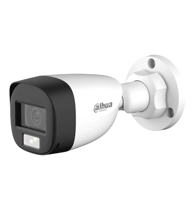 DAHUA HAC-HFW1500CL-IL-A - CAMARA BULLET DE 5 MEGAPIXELES/ ILUMINACIÓN DUAL INTELIGENTE + FULLCOLOR/ LENTE DE 2.8MM/ 106 GRADOS DE APERTURA/ 20 METROS DE IR Y LUZ VISIBLE/ MICRÓFONO INTEGRADO/ IP67/ SOPORTA: CVI/CVBS/AHD/TVI/ #LONUEVO-Bullet-DAHUA-Bsai Seguridad & Controles