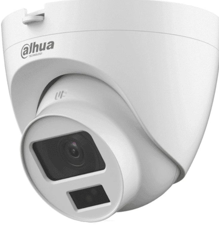 DAHUA HAC-HDW1200CLQN-IL-A - CAMARA DOMO DE 2 MEGAPIXELES/ ILUMINACIÓN DUAL INTELIGENTE + FULLCOLOR/ LENTE DE 2.8 MM/ 102 GRADOS DE APERTURA/ 20 METROS DE IR Y LUZ VISIBLE/ MICROFONO INTEGRADO/ IP67/ SOPORTA: CVI/CVBS/AHD/TVI/ #LONUEVO-Domo-DAHUA-Bsai Seguridad & Controles
