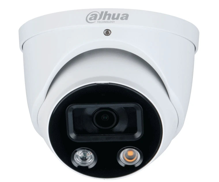 DAHUA DH-IPC-HDW3449H-AS-PV - CAMARA IP DOMO TIOC DE 4 MEGAPIXELES/ WIZSENSE/ LENTE DE 2.8 MM/ ANGULO DE 101 GRADOS/ ILUMINADOR DUAL/ SIRENA/ ESTROBO AZUL Y ROJO/ SMD 4.0/ MICROFONO INTEGRADO/ RANURA MICROSD/ IP67/ POE/ #LONUEVO-Domo-DAHUA-Bsai Seguridad & Controles