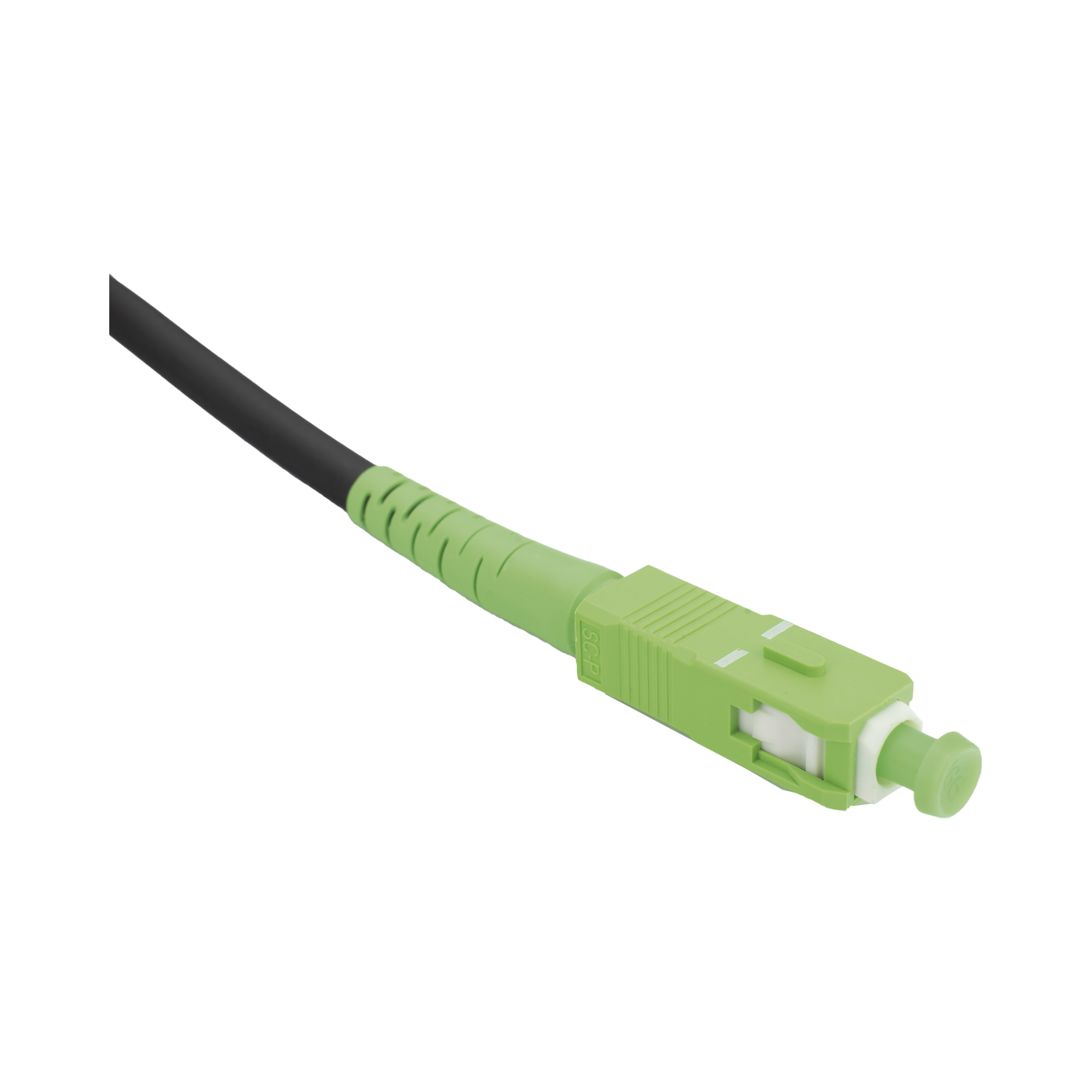 ROLLO DE FIBRA OPTICA DROP REDONDA G657A2 MONOMODO SIMPLEX DE 100 METROS (328.08 PIES) CON CONECTORES SC/APC-SC/APC PARA INSTALACIONES AEREAS, SUBTERRANEAS O A LA INTEMPERIE