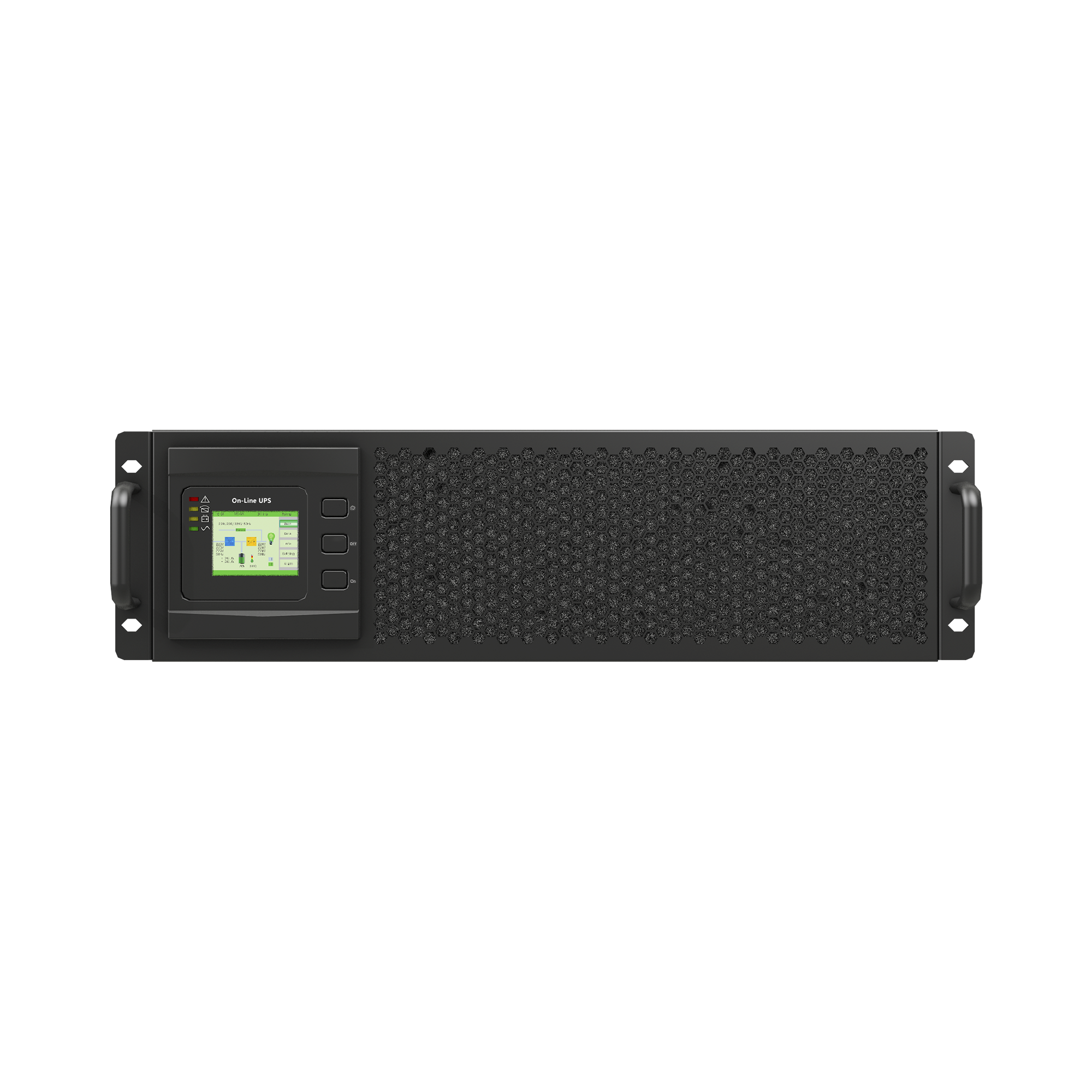UPS DE 20 KVA/20 KW, ONLINE DOBLE CONVERSIÓN, 220 VAC L-L DE ENTRADA 3 FASES, ENTRADA HARDWIRED, ONDA SENOIDAL PURA, TORRE O RACK