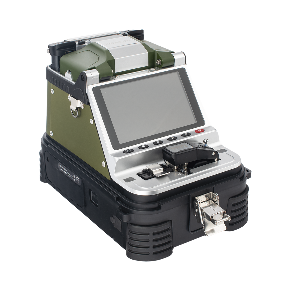 FUSIONADORA DE FIBRA ÓPTICA MULTIMODO Y MONOMODO / 6 MOTORES / ALINEACIÓN POR NÚCLEO / OPM + VFL / CLEAVER ELÉCTRICO DE UN SOLO PASO-Fibra Óptica-LINKEDPRO BY EPCOM-Bsai Seguridad & Controles