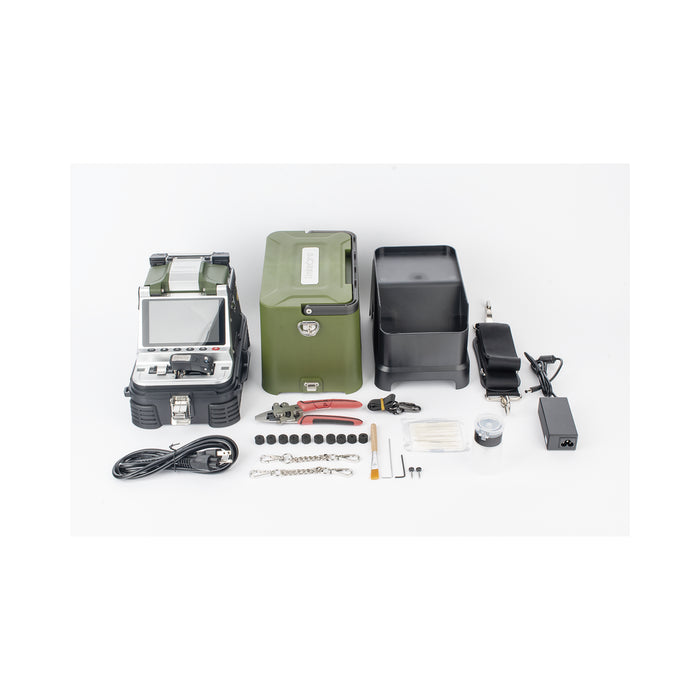 FUSIONADORA DE FIBRA ÓPTICA MULTIMODO Y MONOMODO / 6 MOTORES / ALINEACIÓN POR NÚCLEO / OPM + VFL / CLEAVER ELÉCTRICO DE UN SOLO PASO-Fibra Óptica-LINKEDPRO BY EPCOM-Bsai Seguridad & Controles