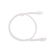 MINI PATCH CORD CAT6 ULTRA SLIM 30 CM (11.81 PULGADAS) BLANCO ? AHORRA ESPACIO SIN ORGANIZADORES, CON BOTA FLEXIBLE