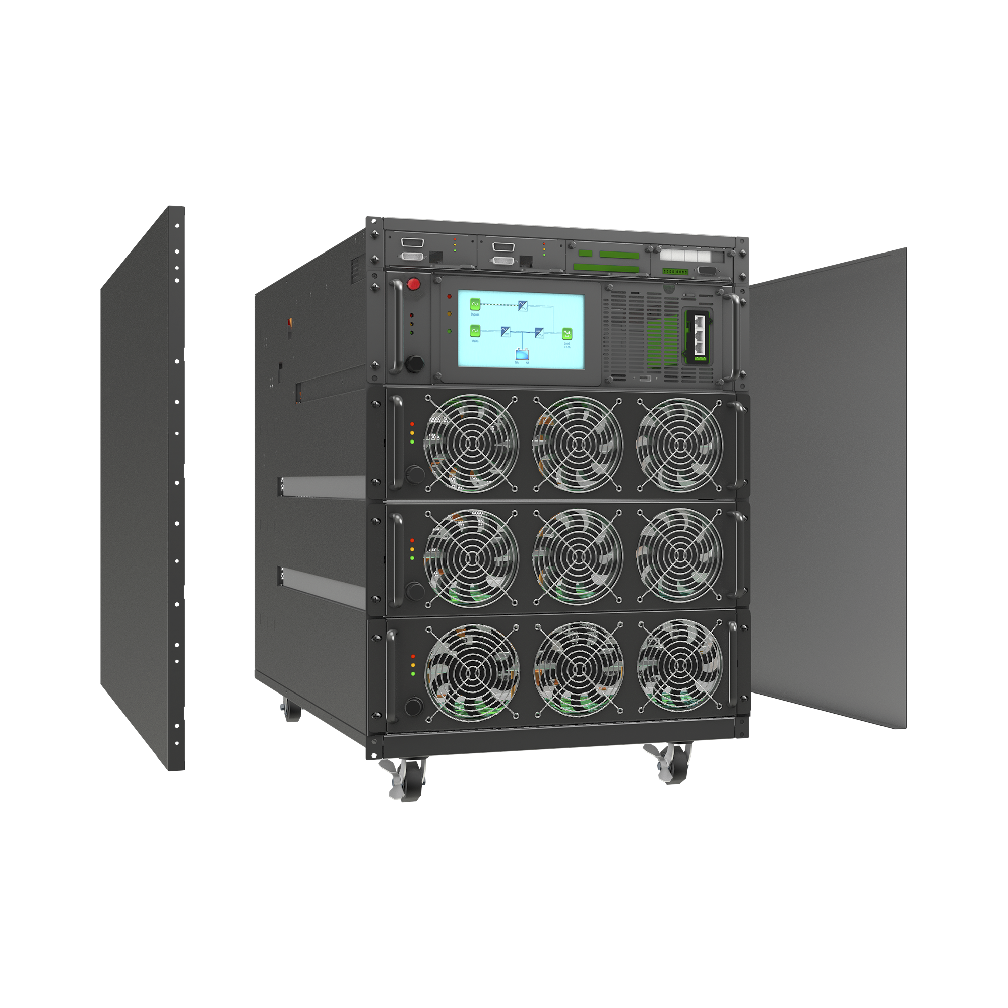 SUBRACK P/MÓDULOS LP20KMOD (3 MÓDULOS POR RACK), INSTALACIÓN DENTRO DE RACK