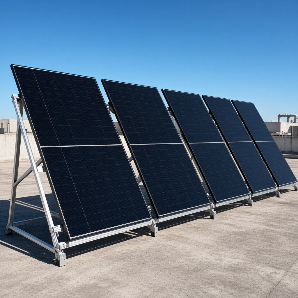 MÓDULO SOLAR / 645 W / 53.8 VCC / MONOCRISTALINO HPBC 2.0 / ANTI-POLVO / 23.7% EFICIENCIA [LR772HVHF645M] instalado
