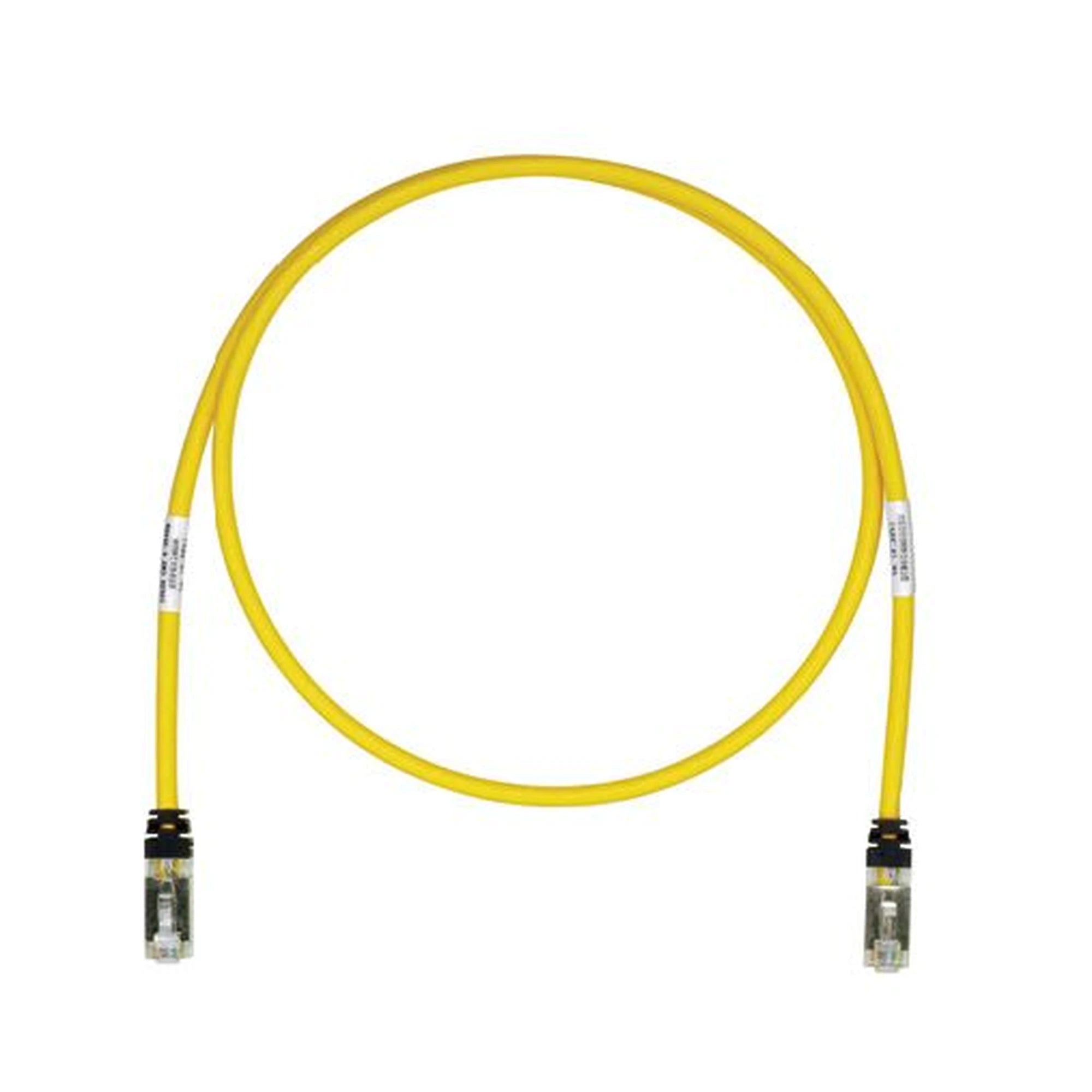PATCH CORD CAT6A, BLINDADO S/FTP, CM/LS0H, 1.5M, COLOR AMARILLO-Patch Cords-PANDUIT-Bsai Seguridad & Controles