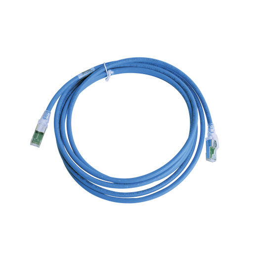 PATCH CORD Z-MAX CAT6A S/FTP, CM/LS0H, 10FT, COLOR AZUL-Cableado-SIEMON-ZM6A-S10-06-Bsai Seguridad & Controles