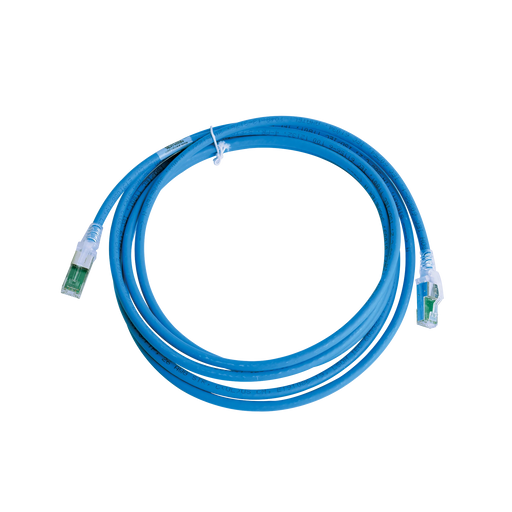 PATCH CORD Z-MAX CAT6A S/FTP, CM/LS0H, 10FT, COLOR AZUL, VERSIÓN BULK (SIN EMPAQUE INDIVIDUAL)-Cableado de Cobre-SIEMON-ZM6A-S10-06B-Bsai Seguridad & Controles