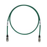 PATCH CORD CAT6A, BLINDADO S/FTP, CM/LS0H, 10FT, COLOR VERDE-Patch Cords-PANDUIT-Bsai Seguridad & Controles
