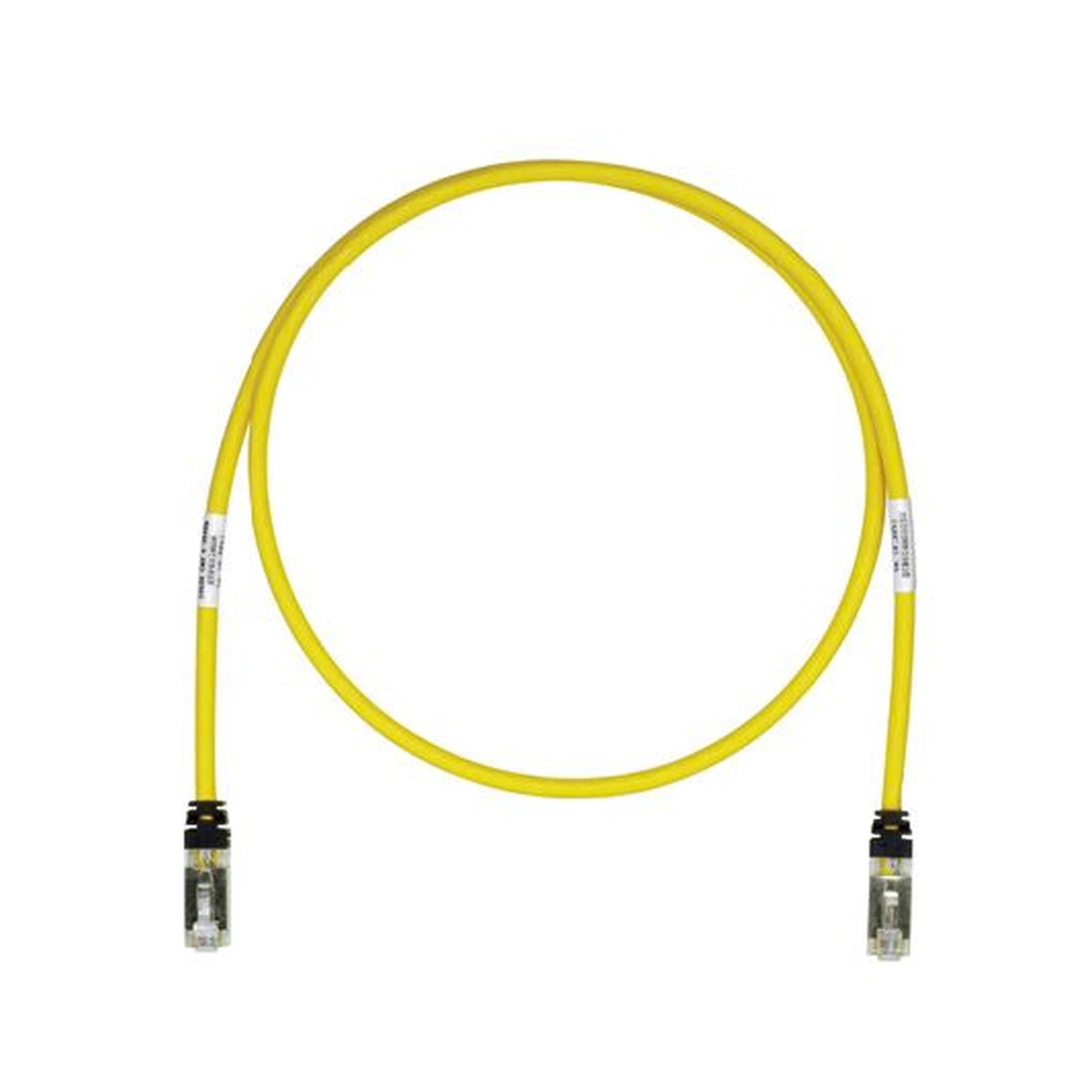 PATCH CORD CAT6A, BLINDADO S/FTP, CM/LS0H, 13FT, COLOR AMARILLO-Patch Cords-PANDUIT-Bsai Seguridad & Controles