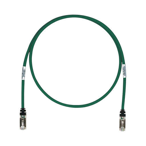 PATCH CORD CAT6A, BLINDADO S/FTP, CM/LS0H, 17FT, COLOR VERDE-Patch Cords-PANDUIT-STP6X17GR-Bsai Seguridad & Controles