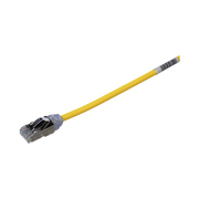 PATCH CORD CAT6A, DIAMETRO REDUCIDO 28 AWG, BLINDADO S/FTP, CM/LS0H, 20 CM, COLOR AMARILLO-Cableado-PANDUIT-Bsai Seguridad & Controles