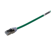 PATCH CORD CAT6A, DIAMETRO REDUCIDO 28 AWG, BLINDADO S/FTP, CM/LS0H, 20 CM, COLOR VERDE-Cableado de Cobre-PANDUIT-Bsai Seguridad & Controles