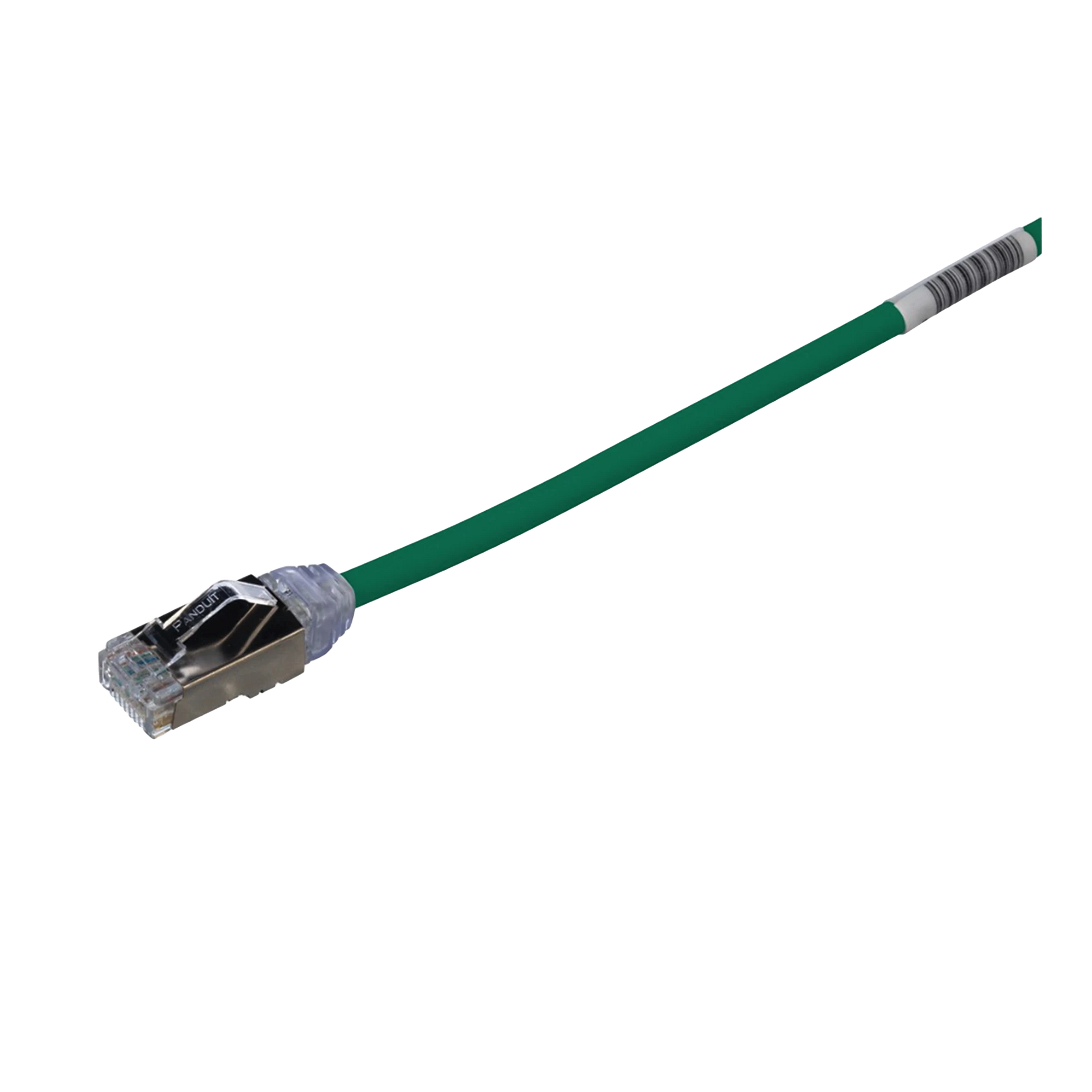 PATCH CORD CAT6A, DIAMETRO REDUCIDO 28 AWG, BLINDADO S/FTP, CM/LS0H, 20 CM, COLOR VERDE-Cableado de Cobre-PANDUIT-Bsai Seguridad & Controles