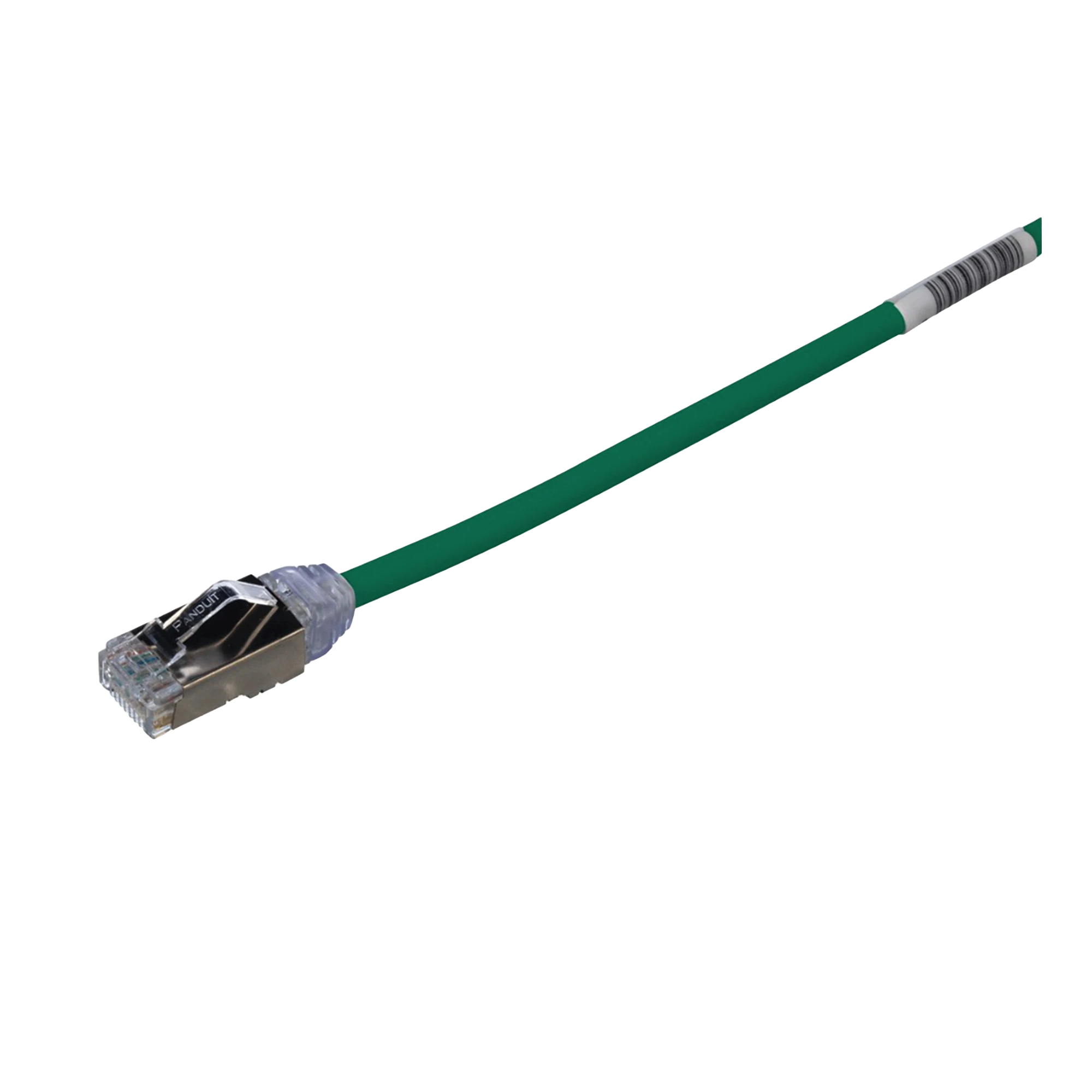 PATCH CORD CAT6A, DIAMETRO REDUCIDO 28 AWG, BLINDADO S/FTP, CM/LS0H, 20 CM, COLOR VERDE-Cableado de Cobre-PANDUIT-Bsai Seguridad & Controles