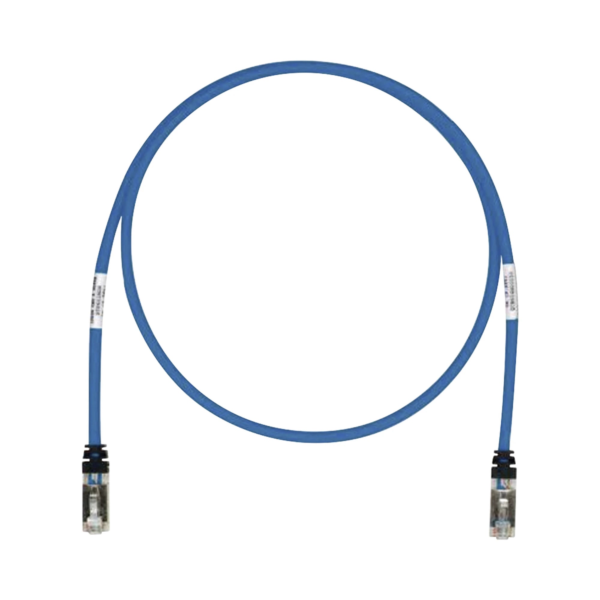 PATCH CORD CAT6A, BLINDADO S/FTP, CM/LS0H, 2FT, COLOR AZUL-Patch Cords-PANDUIT-Bsai Seguridad & Controles