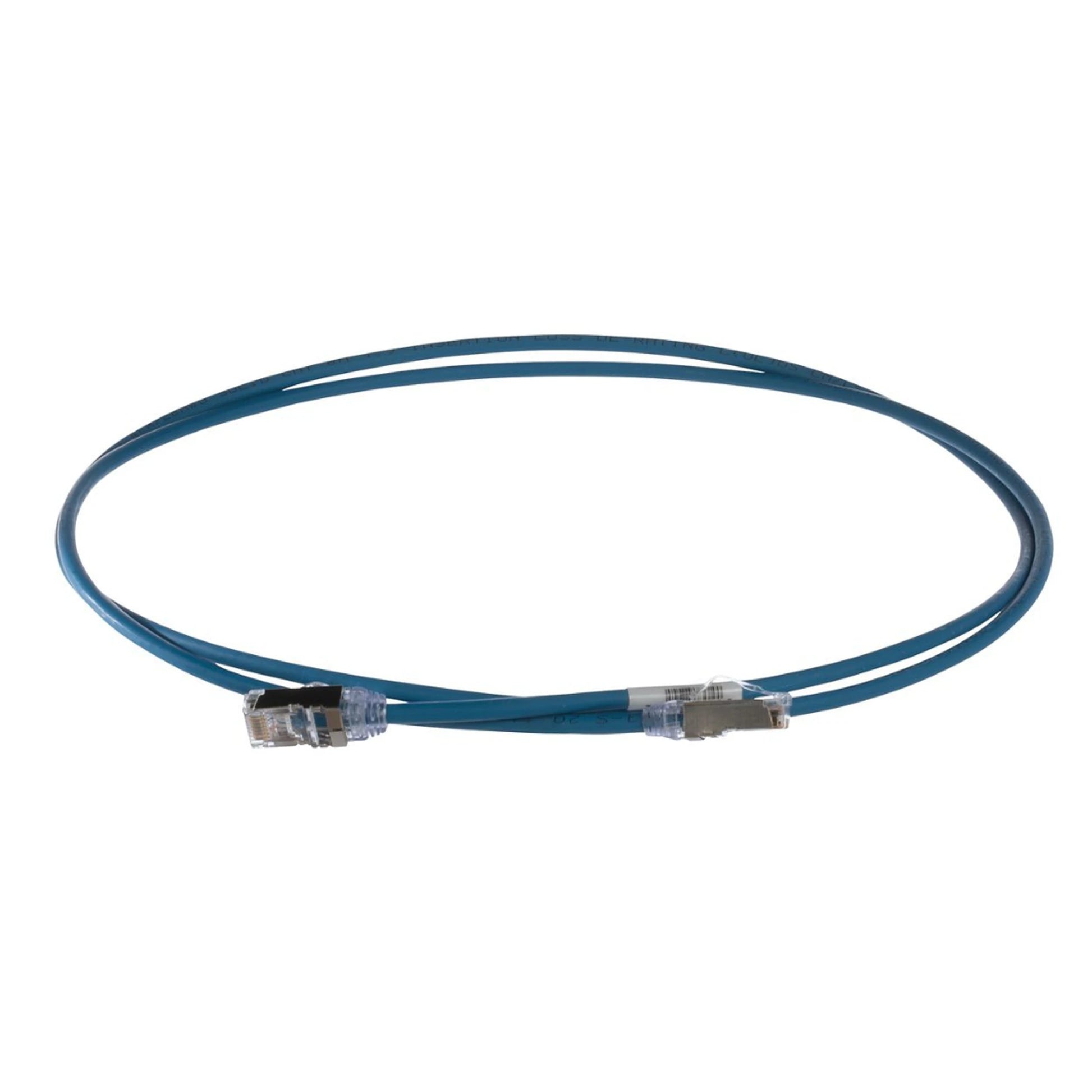 PATCH CORD CAT6A, DIAMETRO REDUCIDO 28 AWG, BLINDADO S/FTP, CM/LS0H, 2M, COLOR AZUL-Patch Cords-PANDUIT-Bsai Seguridad & Controles