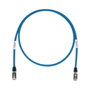 PATCH CORD CAT6A, BLINDADO S/FTP, CM/LS0H, 3FT, COLOR AZUL-Patch Cords-PANDUIT-Bsai Seguridad & Controles