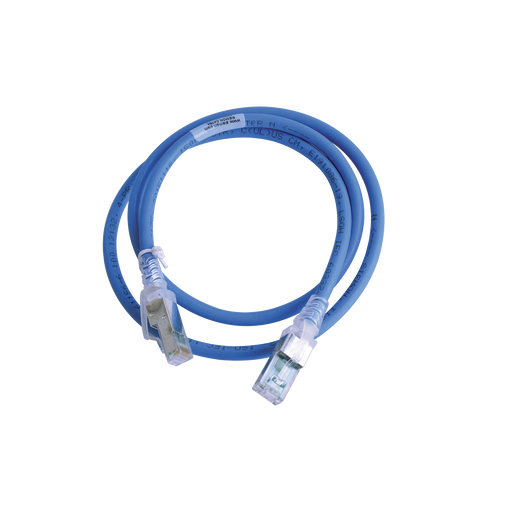 PATCH CORD Z-MAX CAT6A S/FTP, CM/LS0H, 3FT, COLOR AZUL-Cableado-SIEMON-Bsai Seguridad & Controles