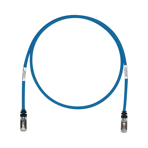 PATCH CORD CAT6A, BLINDADO S/FTP, CM/LS0H, 50FT, COLOR AZUL-Cableado-PANDUIT-STP6X50BU-Bsai Seguridad & Controles