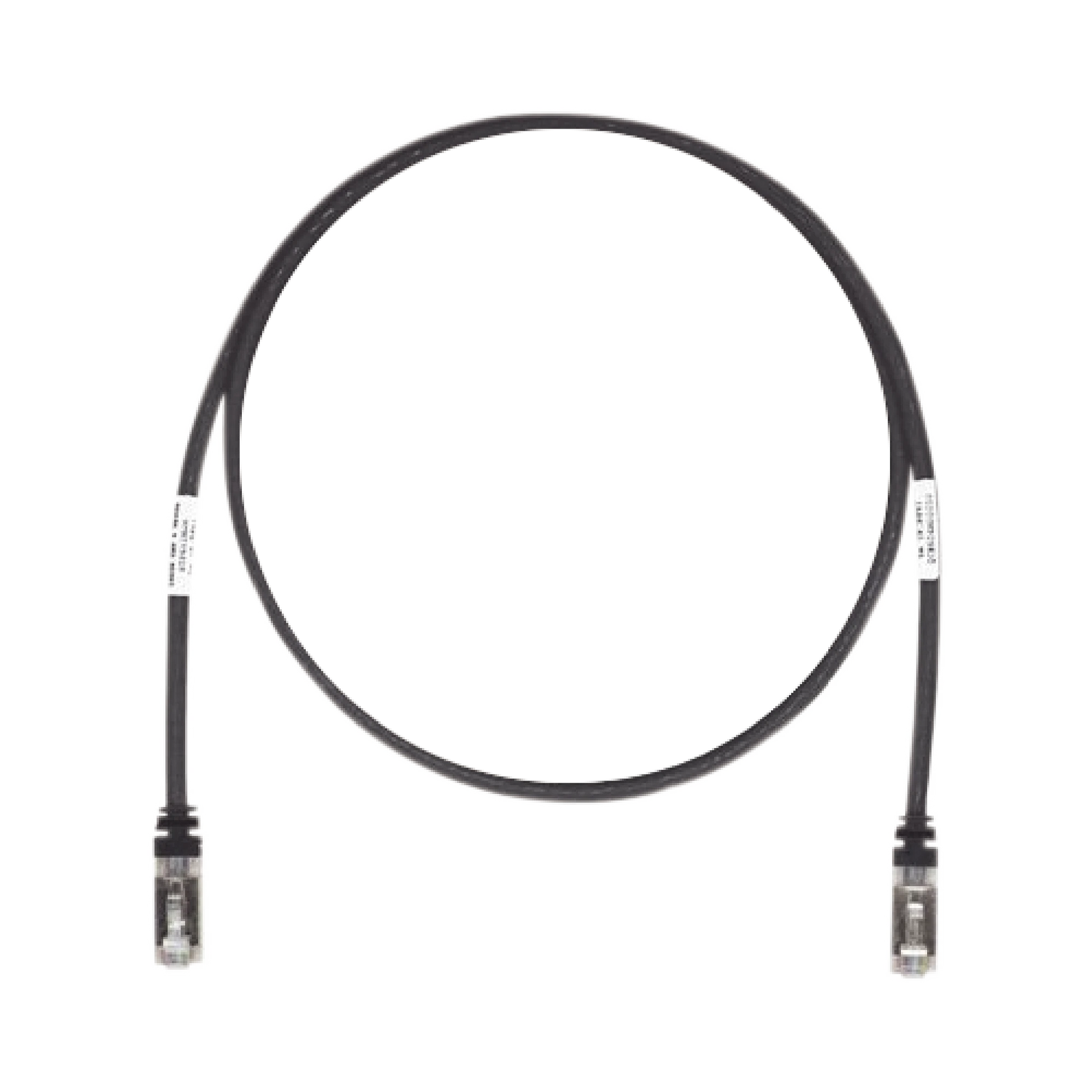 PATCH CORD CAT6A, BLINDADO S/FTP, CM/LS0H, 7FT, COLOR NEGRO-Patch Cords-PANDUIT-Bsai Seguridad & Controles