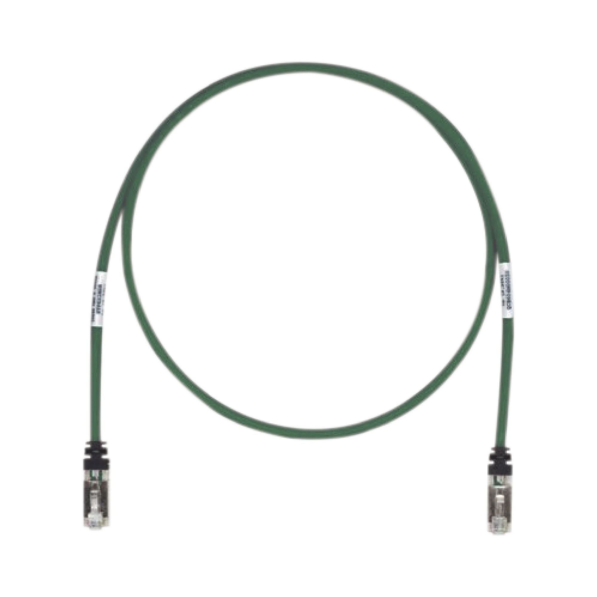 PATCH CORD CAT6A, BLINDADO S/FTP, CM/LS0H, 7FT, COLOR VERDE-Patch Cords-PANDUIT-Bsai Seguridad & Controles