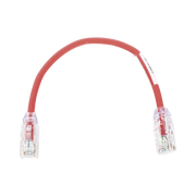 CABLE DE PARCHEO UTP, CAT6A, DIÁMETRO REDUCIDO (28 AWG), CM/LSZH, COLOR ROJO, 8IN (20.3CM)-Cableado-PANDUIT-Bsai Seguridad & Controles
