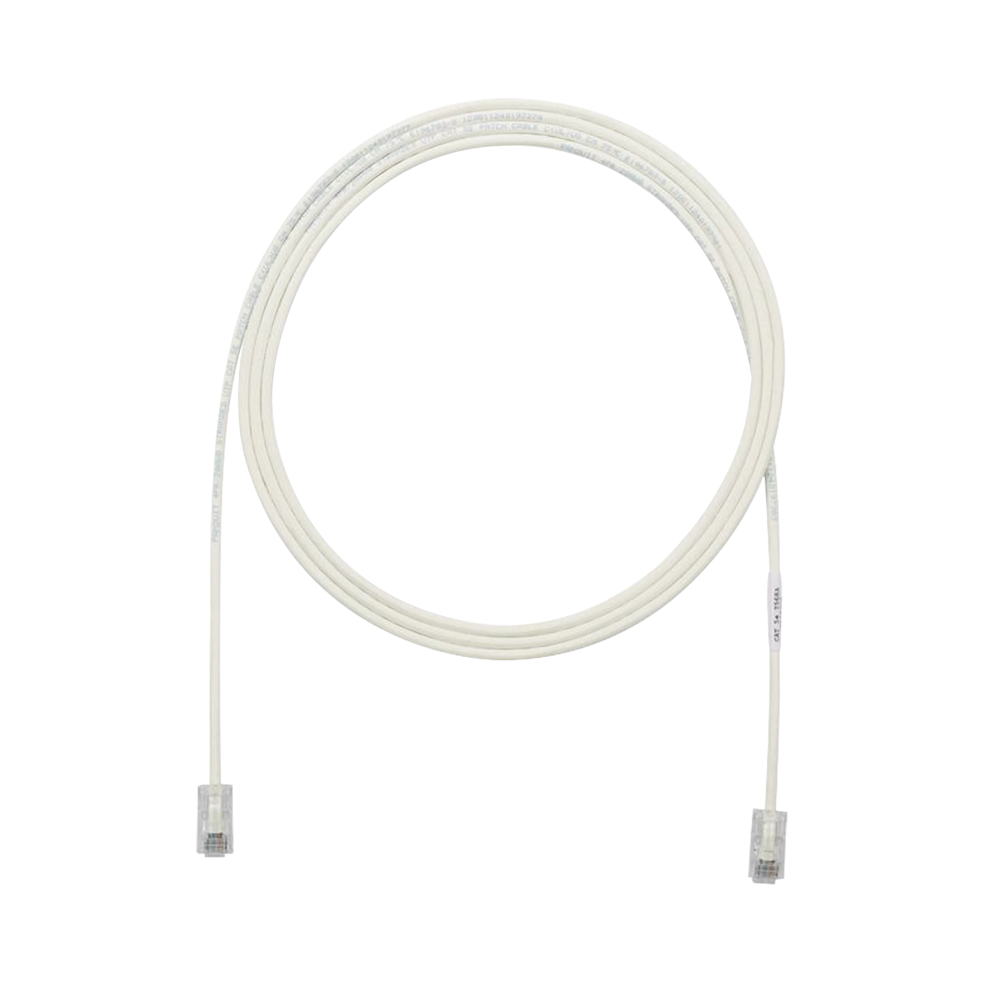 CABLE DE PARCHEO UTP CAT6A, CM/LSZH, DIÁMETRO REDUCIDO (28AWG), COLOR BLANCO MATE, 7FT-Patch Cords-PANDUIT-Bsai Seguridad & Controles