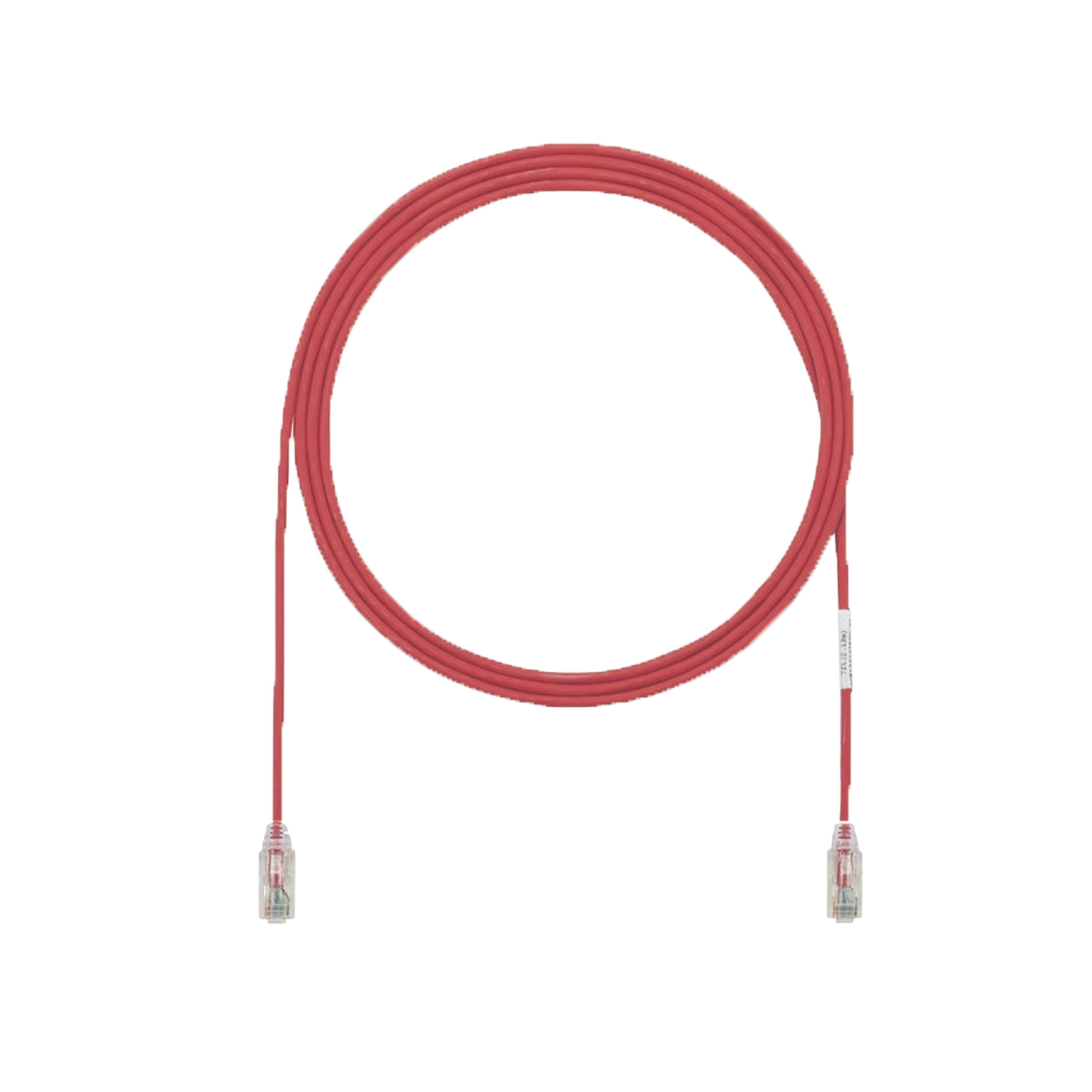 CABLE DE PARCHEO UTP CAT6A, CM/LSZH, DIÁMETRO REDUCIDO (28AWG), COLOR ROJO, 50FT-Patch Cords-PANDUIT-Bsai Seguridad & Controles