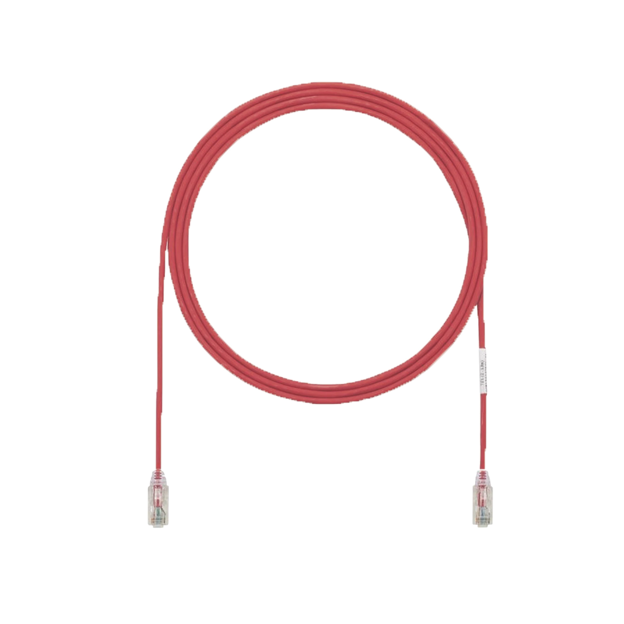 CABLE DE PARCHEO UTP CAT6A, CM/LSZH, DIÁMETRO REDUCIDO (28AWG), COLOR ROJO, 50FT-Patch Cords-PANDUIT-Bsai Seguridad & Controles