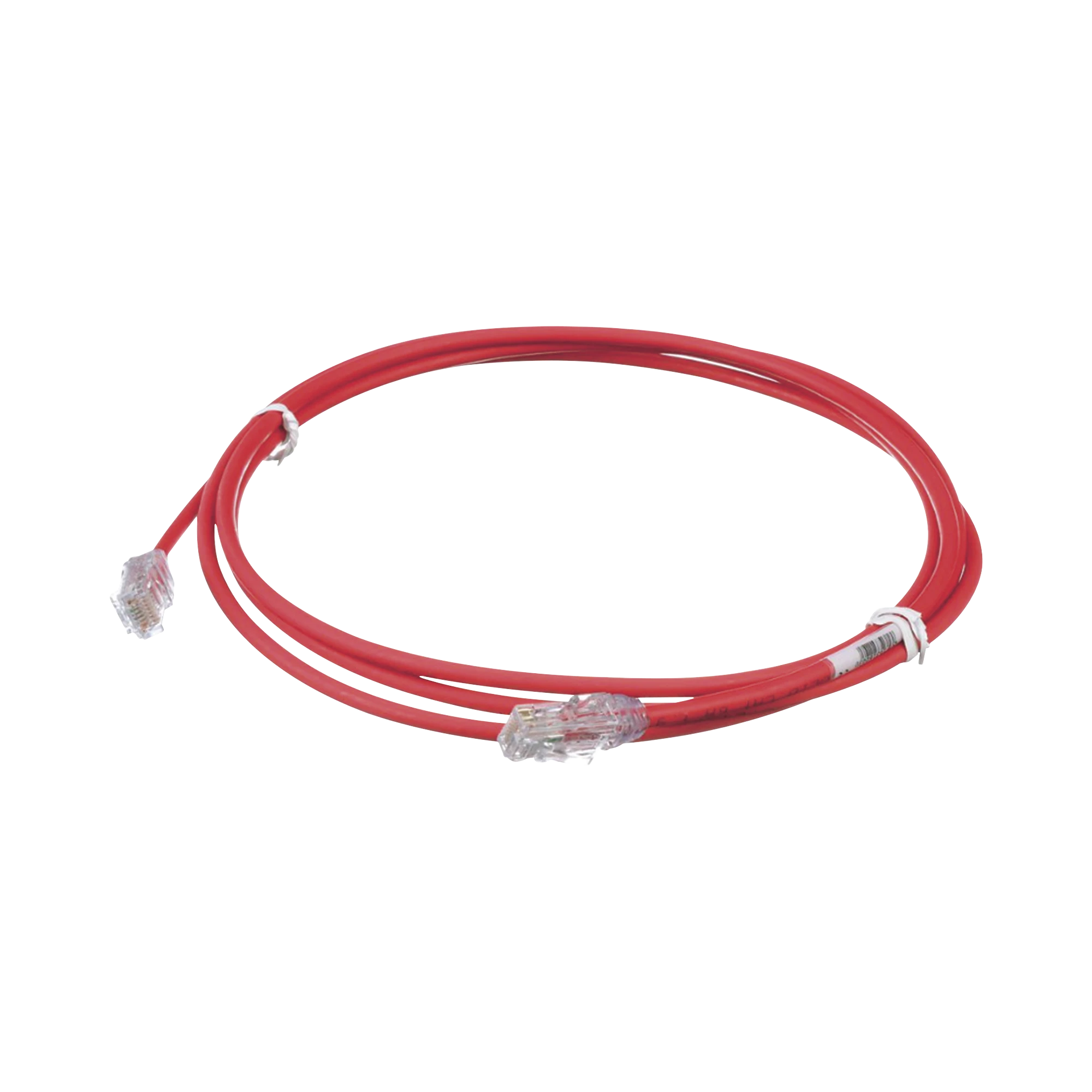 CABLE DE PARCHEO UTP CAT6A, CM/LSZH, DIÁMETRO REDUCIDO (28AWG), COLOR ROJO, 7FT-Patch Cords-PANDUIT-Bsai Seguridad & Controles