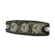 LUZ AUXILIAR DE 3 LED, ÁMBAR, SAE CLASE I, LENTE TRANSPARENTE-Luces Auxiliares Vehiculares-SIGNALPRO-Bsai Seguridad & Controles