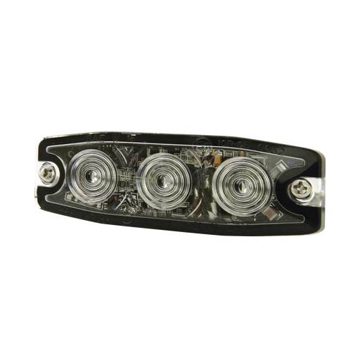 LUZ AUXILIAR DE 3 LED, ÁMBAR, SAE CLASE I, LENTE TRANSPARENTE-Luces Auxiliares Vehiculares-SIGNALPRO-SPL3A-Bsai Seguridad & Controles