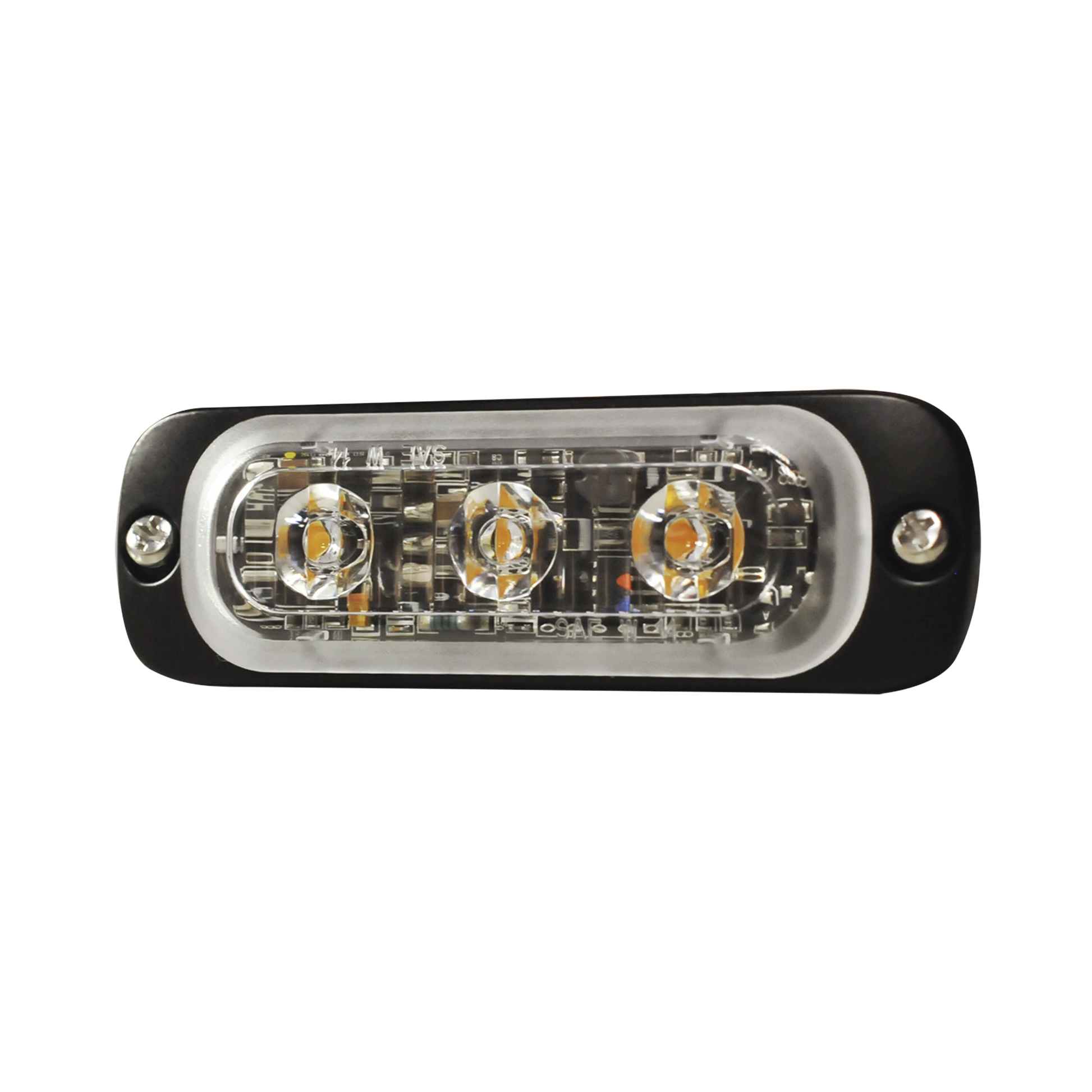 LUZ AUXILIAR DE 3 LED, ROJA, SAE, 12-24 VCD, LENTE TRANSPARENTE-Luces Auxiliares Vehiculares-SIGNALPRO-Bsai Seguridad & Controles
