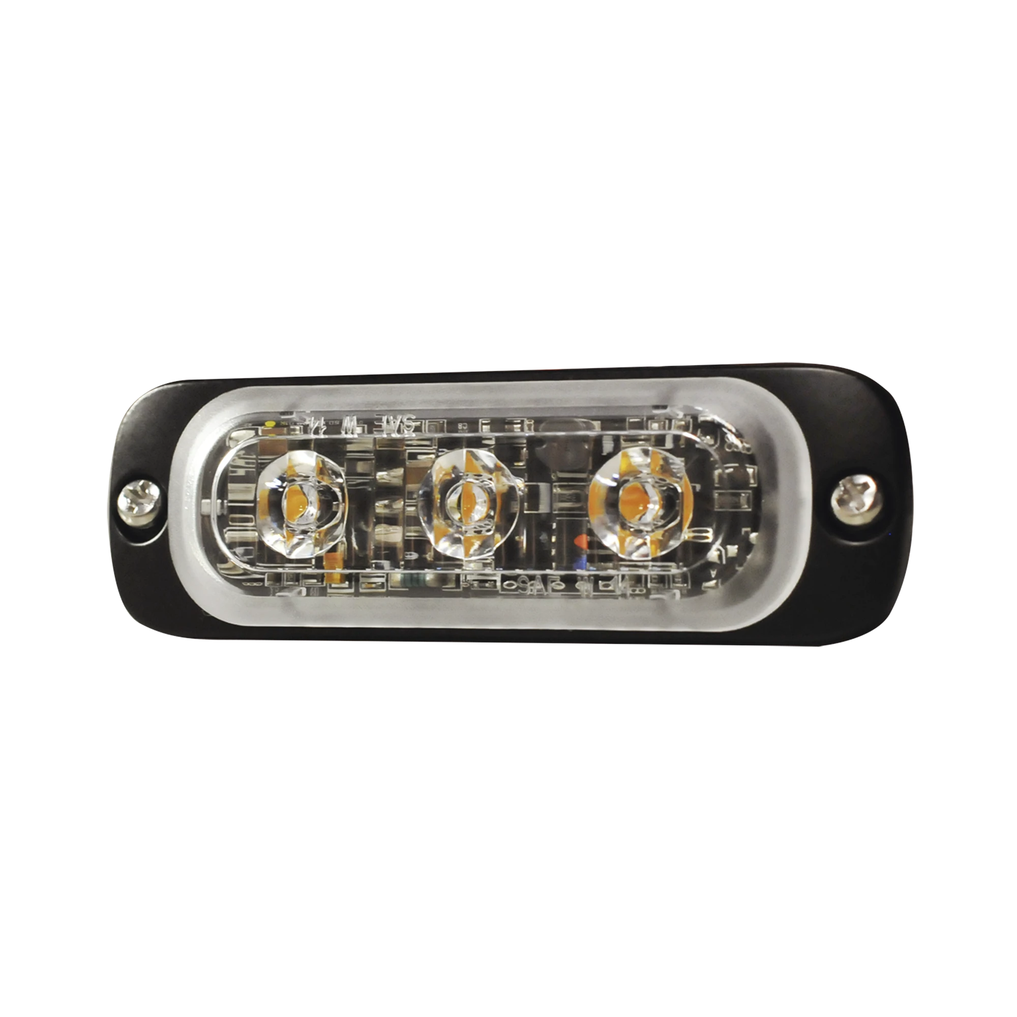 LUZ AUXILIAR DE 3 LED, ROJA, SAE, 12-24 VCD, LENTE TRANSPARENTE-Luces Auxiliares Vehiculares-SIGNALPRO-Bsai Seguridad & Controles