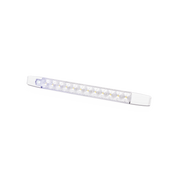 LUZ AUXILIAR LED RECTANGULAR, 12 LED, 12-24 VCC, 360 LÚMENES-Barras para Interior-ECCO-Bsai Seguridad & Controles